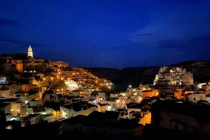 1 2h night walking tour with guide and entrance fees in matera 2h Night Walking Tour With Guide and Entrance Fees in Matera