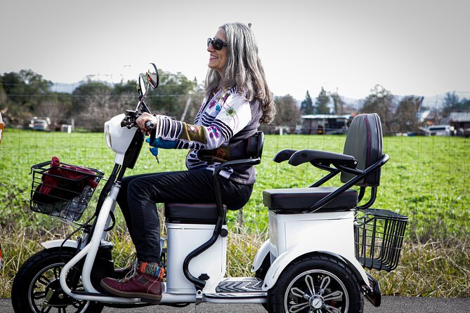 3 Hr Guided Wine Country Tour in Sonoma on Electric Trike