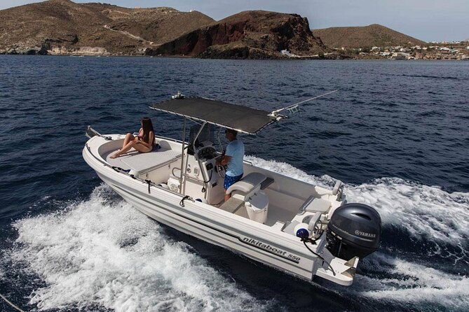 1 5 hours boat rental in santorini 5 Hours Boat Rental in Santorini