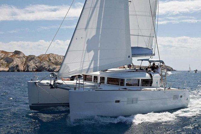 5Hour Private Santorini Luxury Catamaran Cruise With Greek Meal