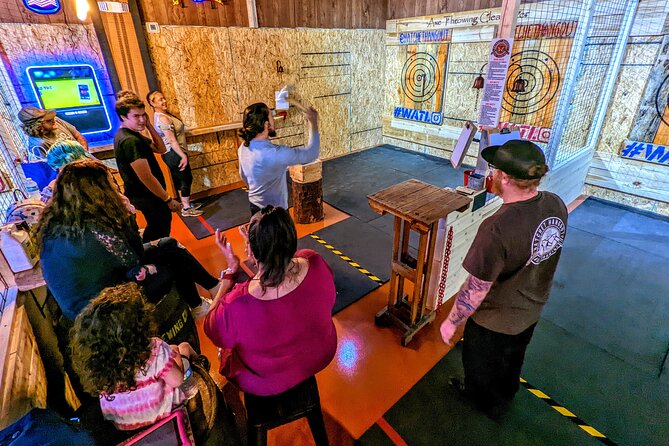 90 Minute Axe Throwing Guided Experience in Clearwater at Hatchet Hangout
