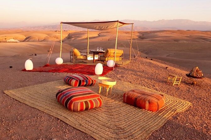 1 agafay desert magical sunset dinner with a show Agafay Desert: Magical Sunset Dinner With a Show