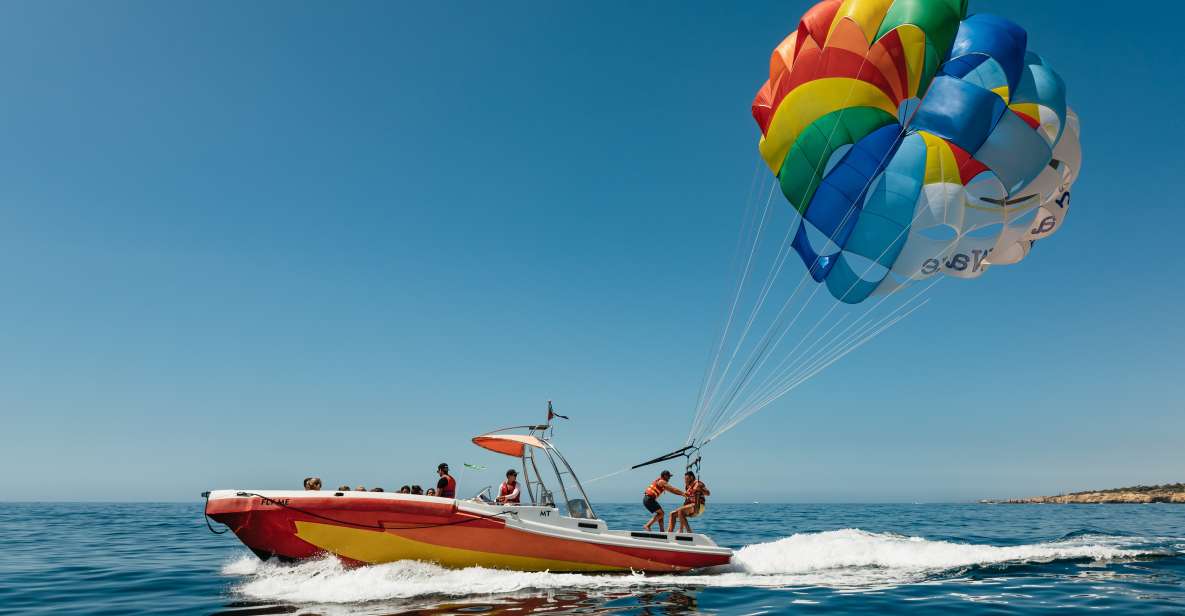 1 albufeira parasailing boat trip Albufeira: Parasailing Boat Trip