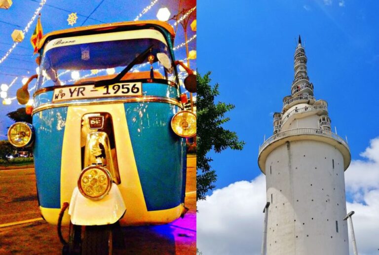 All Inclusive Ambuluwawa Tower & Kandy City Tour by TukTuk