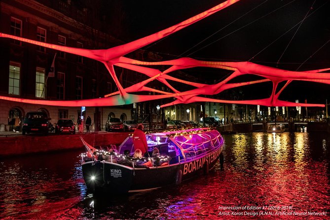Amsterdam Light Festival Canal Cruise With Unlimited Drinks