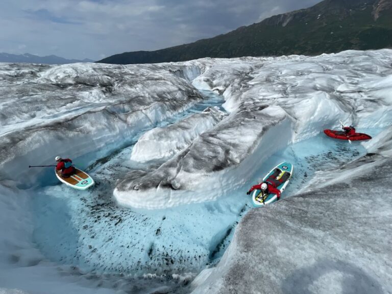 Anchorage: Knik Glacier Helicopter and Paddleboarding Tour