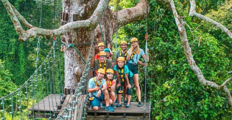 Angkor Zipline Eco-Adventure Canopy Tour & Pick up Drop off