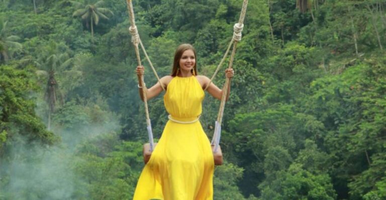 Bali: Aloha Ubud Swing With Optional Day Trip and Activities