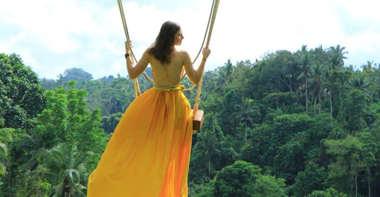 Bali: Aloha Ubud Swing With Optional Transfer and Activities