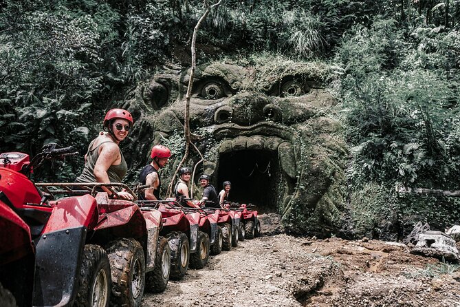 1 bali atv through tunnel jungle waterfall and monkey forest tour Bali ATV Through Tunnel, Jungle, Waterfall and Monkey Forest Tour