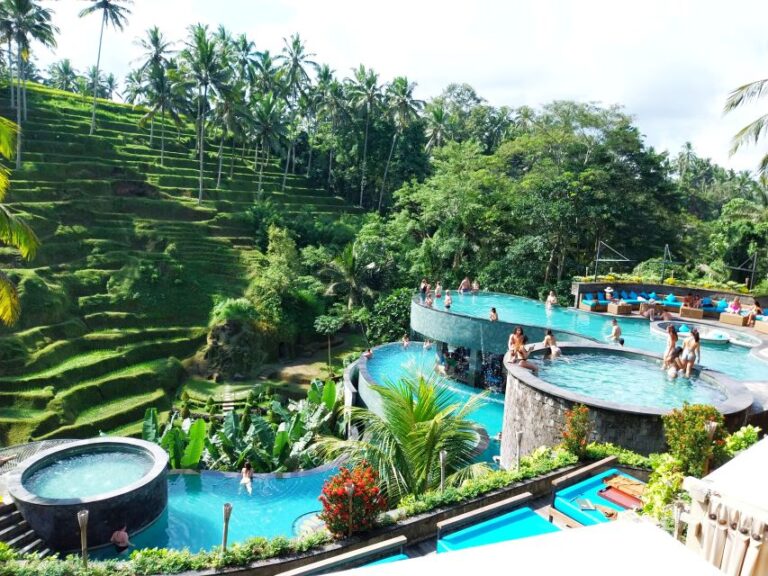 Bali: Private Ubud Waterfall, Village and Pool Club Day Trip