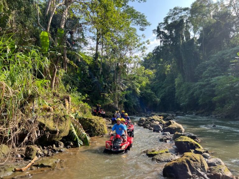 Bali: Ubud Gorilla Face ATV and Ayung Rafting Trip With Meal