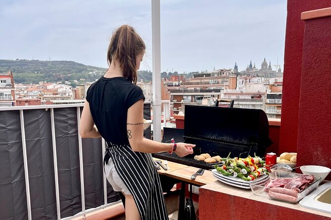 Barbecue in a Penthouse in the Center of Barcelona With a Chef