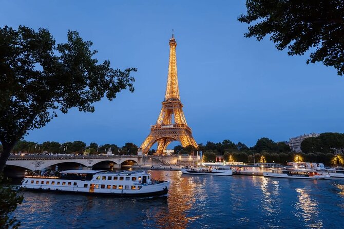 Boat Cruise River Seine Sightseeing and Guided Eiffel Tower Tour