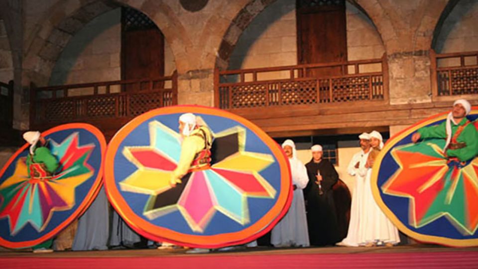 1 cairo egyptian heritage tanoura dancing troupe show Cairo: Egyptian Heritage Tanoura Dancing Troupe Show