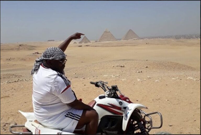 Cairo: Private ATV Bike Tour at the Pyramids With Transfers