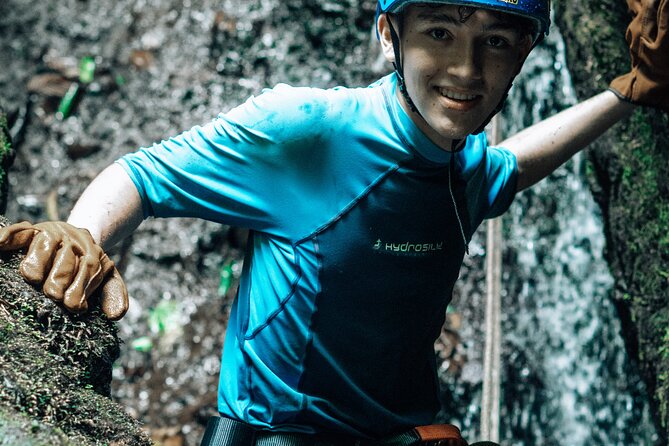 Canyoning Adventure Rappelling Waterfalls in Arenal Volcano