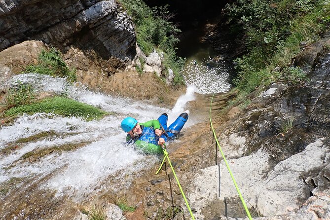 Canyoning “Vione” – Advanced Canyoningtour Also for Sportive Beginner