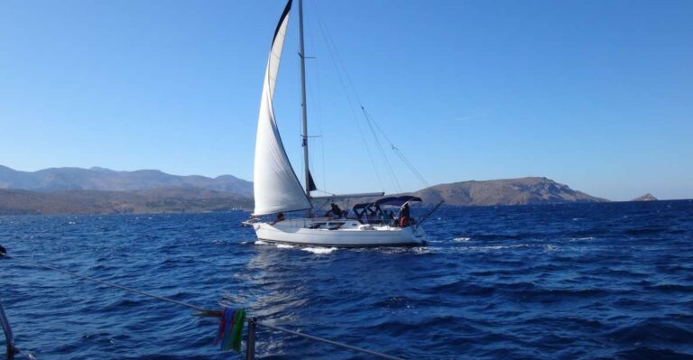 Chios: Sailing Boat Cruise to Oinouses With Meal & Drinks