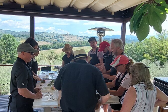 Cooking Lesson on the Terrace of the Chianti Farm With Lunch