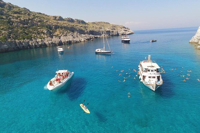 Cruiseship Special VIP Yacht Trip Rhodes to Lindos via 3 Best Beaches