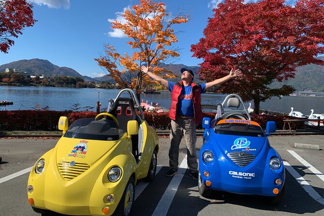 1 cute fun e car tour following guide around lake kawaguchiko Cute & Fun E-Car Tour Following Guide Around Lake Kawaguchiko