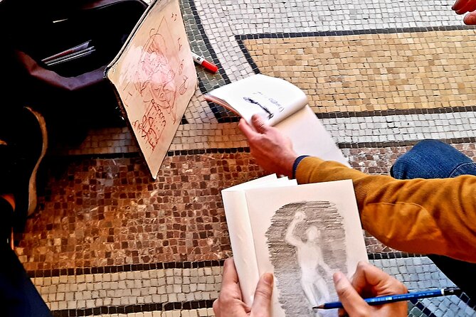 Drawing Workshop/Creative Notebook During a Walk From the Invalides to the Petit Palais