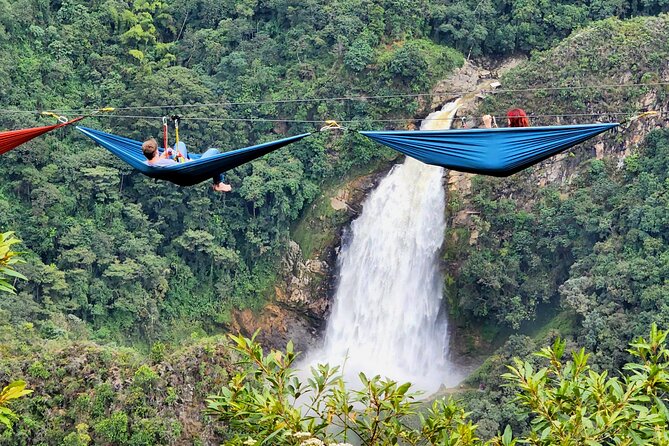 Dream Hammocks Plus Epic Zipline and Giant Waterfall Private Tour From Medellin