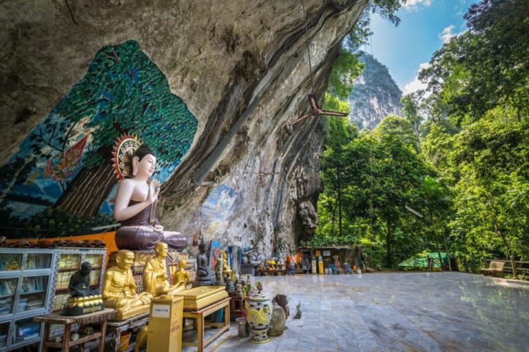 Emerald Pool & Hot Spring Waterfall Tiger Cave Temple