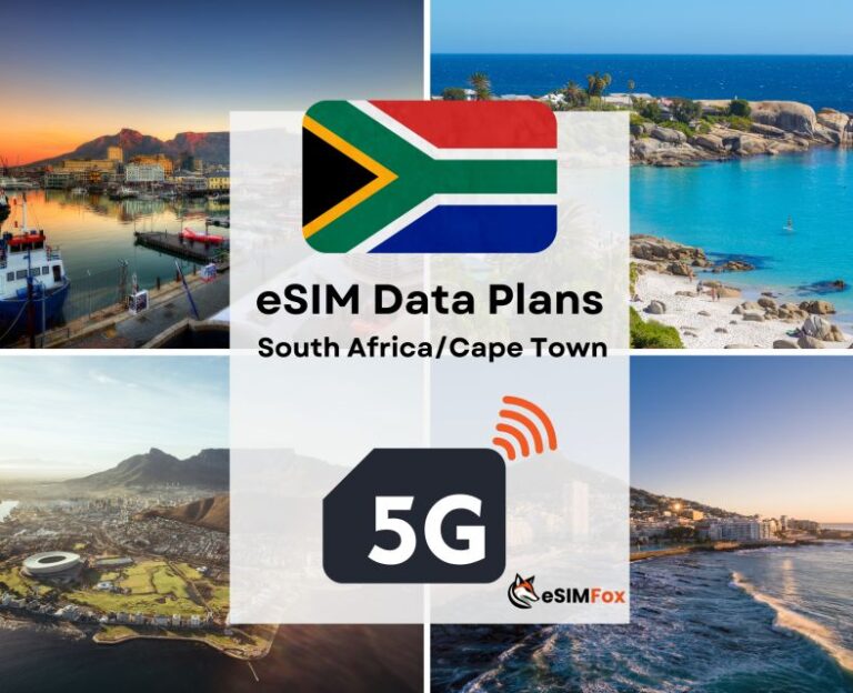 Esim Cape Town : Internet Data Plan South Africa 4g/5g
