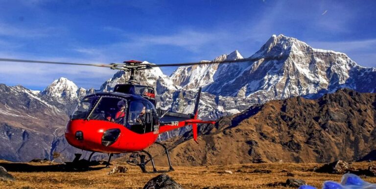 Everest Base Camp Helicopter Tour Stop at Everest View Hotel