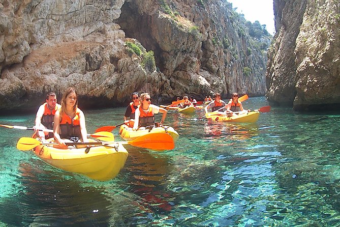 Excursion Kayak Portitxol Snorkeling Picnic Photos Visit Caves