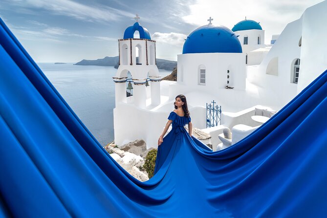 Flying Dress Photoshoot in Santorini: Mr. President Package