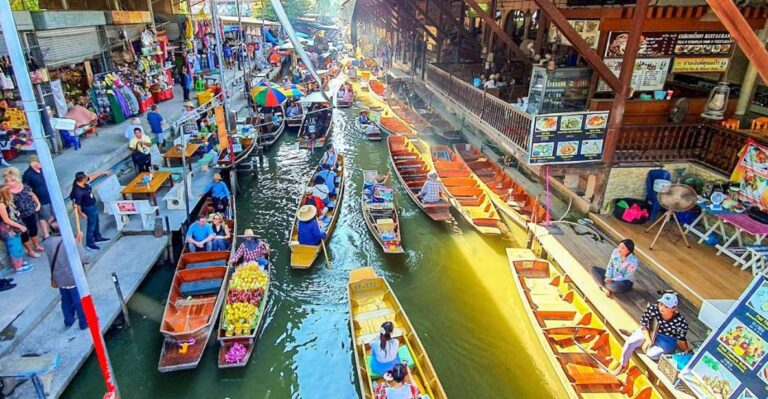 From Bangkok: Damnoen Saduak & Train Market Tour