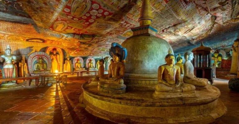 From Bentota: Sigiriya Rock Fortress & Dambulla Cave Temple