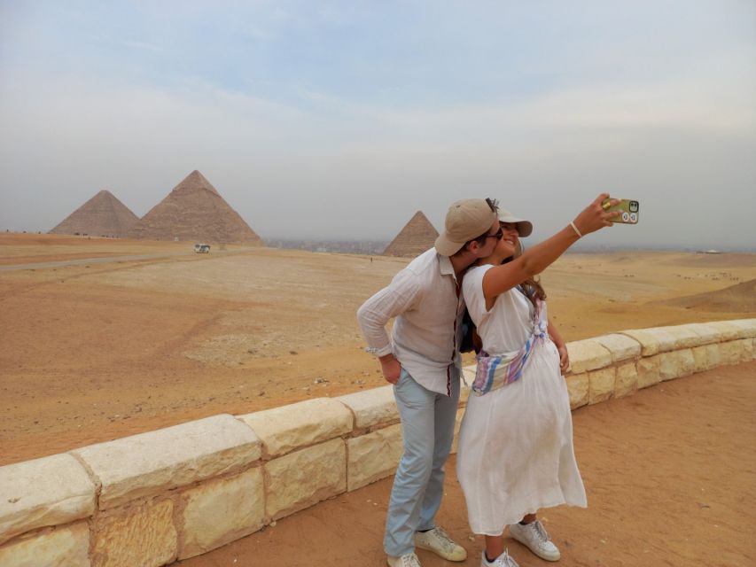 1 from cairo giza pyramids private airport layover trip From Cairo: Giza Pyramids Private Airport Layover Trip