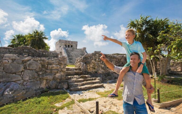 From Cancun: Half-Day Guided Tour to Tulum and Coba