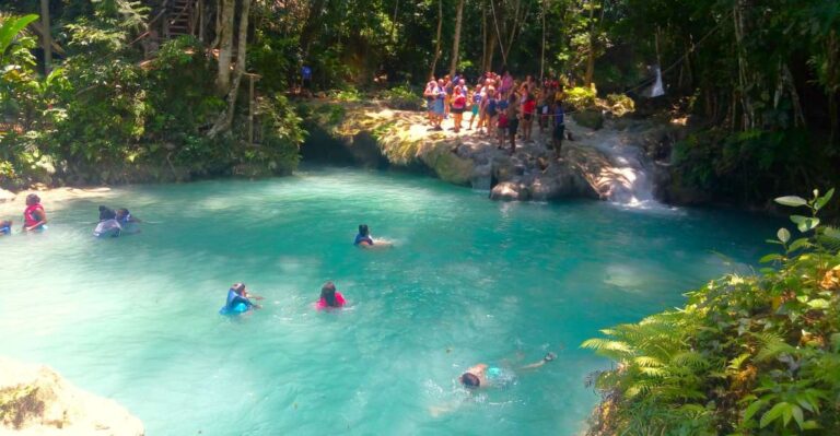 From Falmouth: Irie Blue Hole, Horseback Ride, and Swim Tour