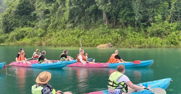 From Khao Lak: Khao Sok & Cheow Lan Lake Tour With Kayaking