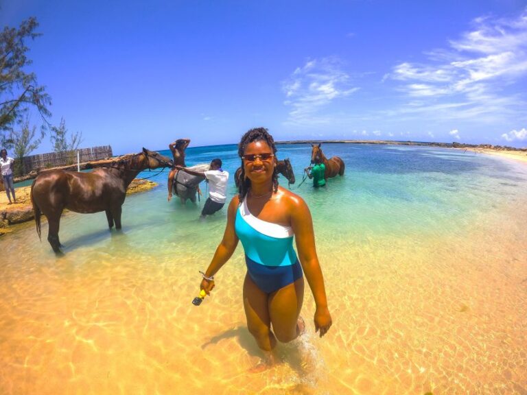 From Montego Bay: Horseback Riding and Swimming Trip