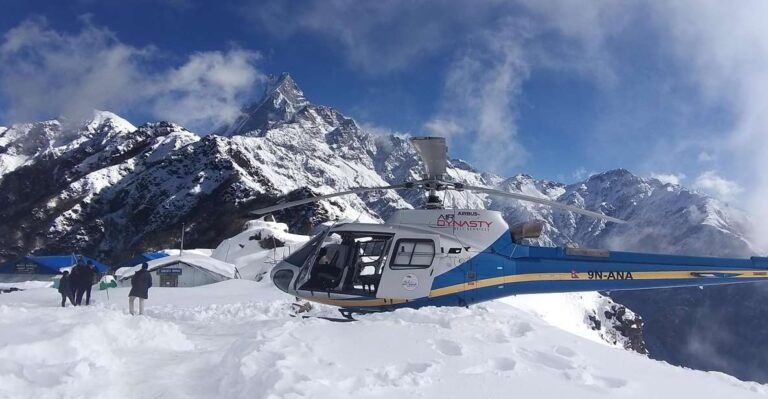 From Pokhara: Private Helicopter Tour to Annapurna Base Camp