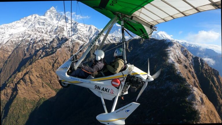 From Pokhara:90 M Ultralight Flight(Covers 20 Days Trek Rute