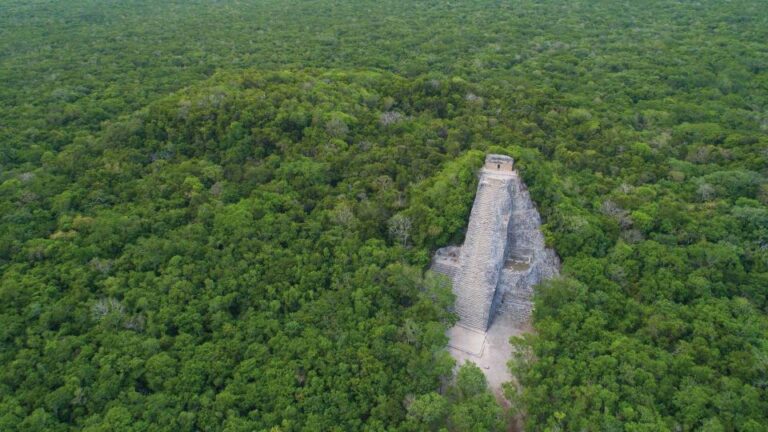 From Riviera Maya: Cobá Pyramid, Mayan Ceremony, & Ziplining