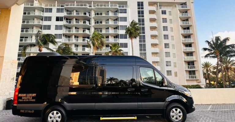 Ft. Lauderdale Airport Shuttle to Port of Miami up to 14pax