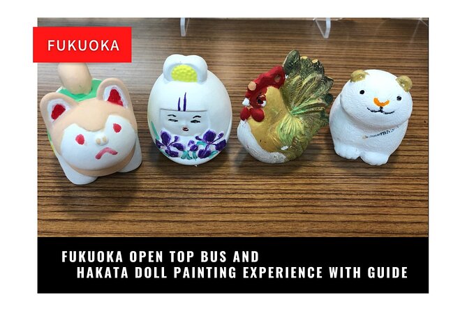 1 fukuoka open top bus and hakata doll painting experience with guide Fukuoka Open Top Bus and Hakata Doll Painting Experience With Guide