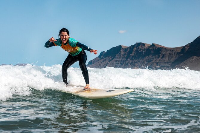 Full Day Surf Lesson for Beginners in Famara, Spain