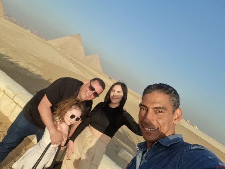 Full Day Tour to Giza Pyramids & Sphinx, Saqqara and Memphis