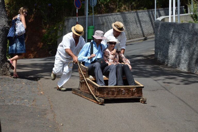 Funchal: Old Town Tour by Tuk Tuk With Traditional Toboggan