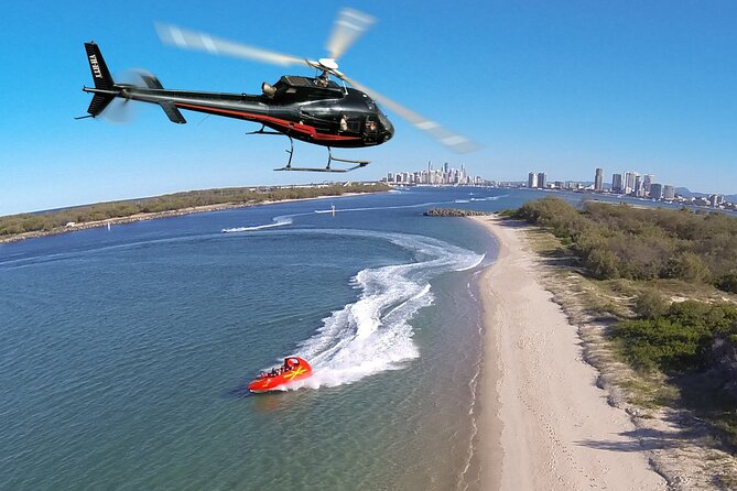 1 gold coast helicopter 10 min flight and jet boat ride Gold Coast Helicopter 10 Min Flight and Jet Boat Ride