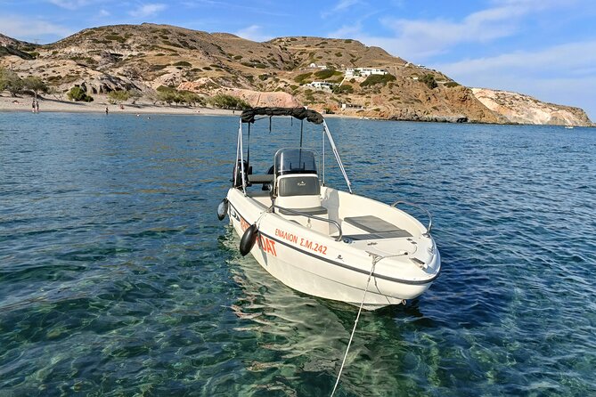 Half-Day Boat Rental With Skipper Option in Milos